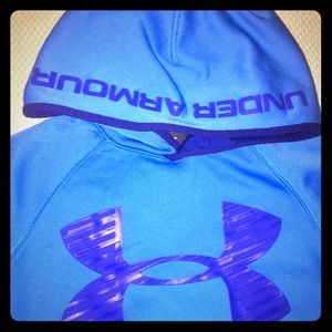 Youth medium under Armour blue hoodie